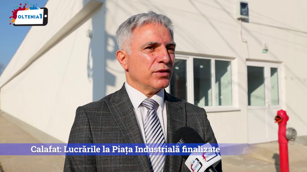 Calafat: Lucrările la Piața Industrială finalizate