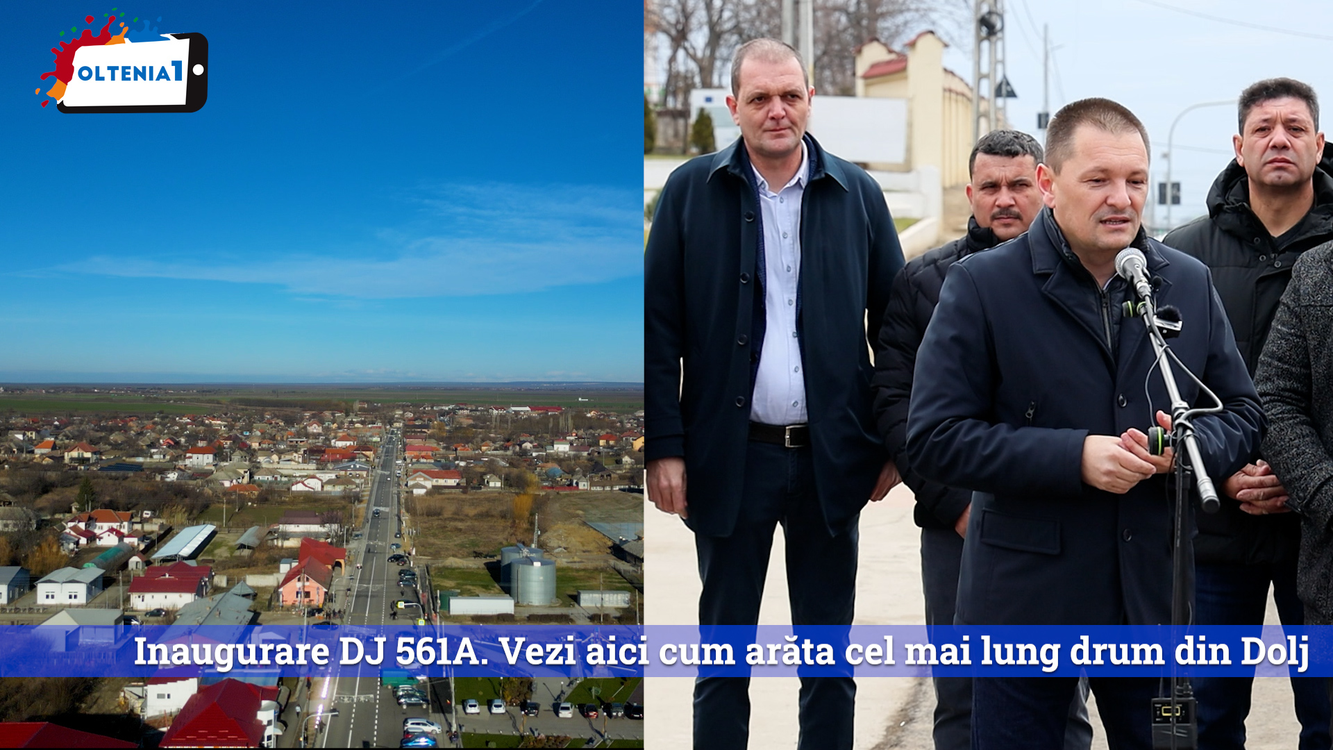 Inaugurare DJ 561A. Vezi aici cum arăta cel mai lung drum din Dolj