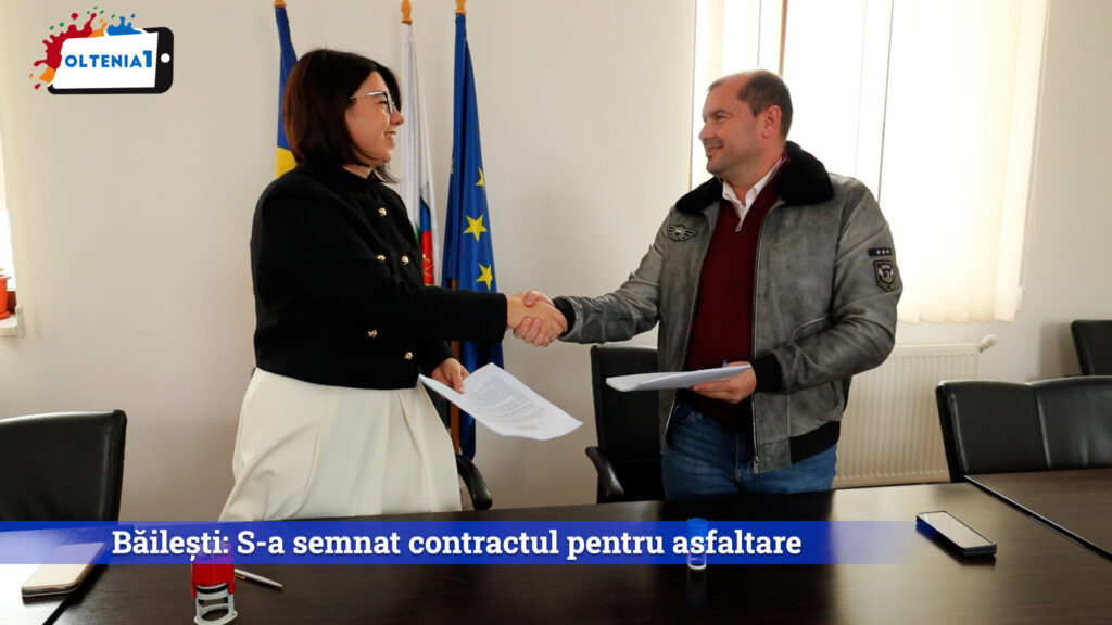 Băilești: S-a semnat contractul pentru asfaltare