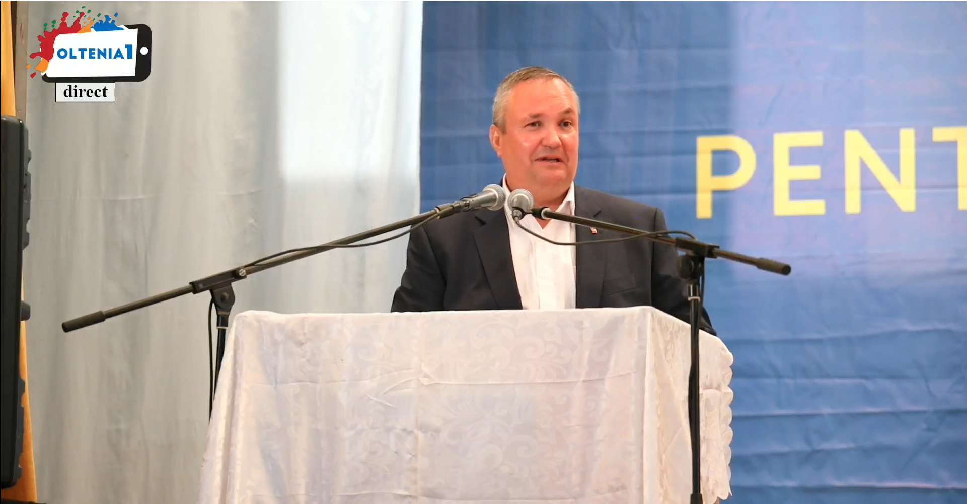 Nicolae Ciucă a participat la evenimentul de lansare pentru funcţia de primar al municipiului Calafat, judeţul Dolj, a lui Dorel Mituleţu.