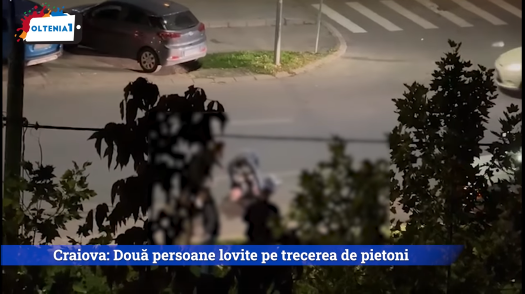 Craiova: Două persoane lovite pe trecerea de pietoni