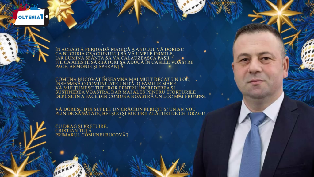 Vă doresc din suflet un Crăciun Fericit și un An Nou plin de sănătate, belșug și bucurii alături de cei dragi!