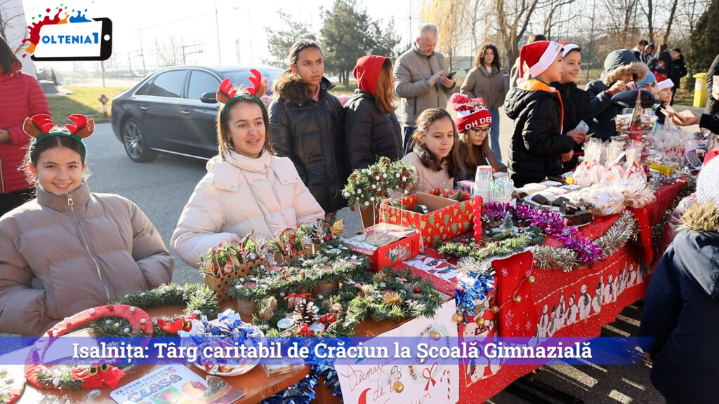 Isalnița: Târg caritabil de Crăciun la Școala Gimnazială