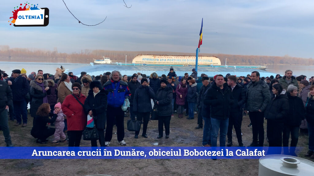Aruncarea crucii în Dunăre, obiceiul Bobotezei la Calafat