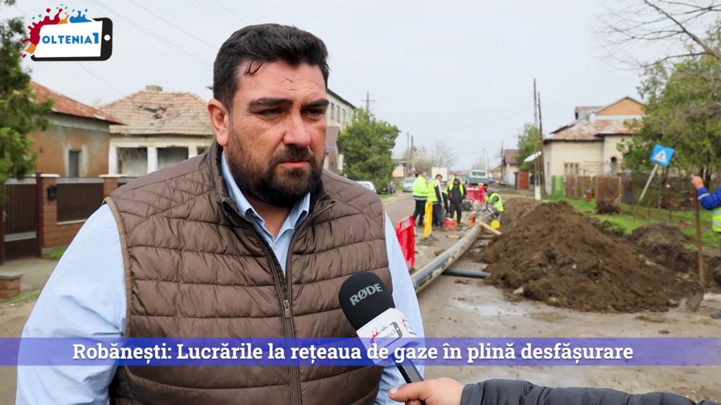 Robănești: Lucrările la rețeaua de gaze în plină desfășurare