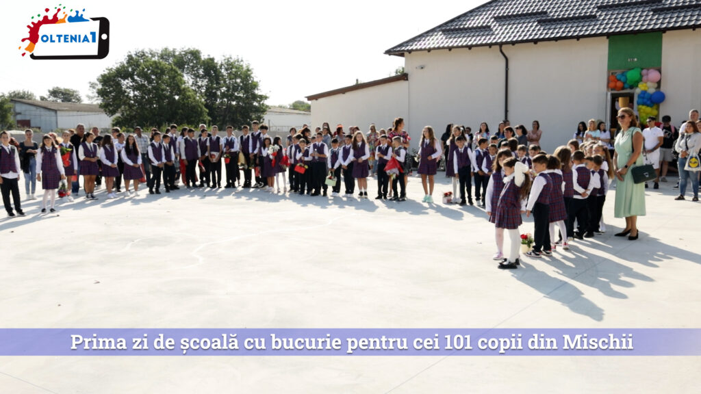 Prima zi de școală cu bucurie pentru cei 101 copii din Mischii