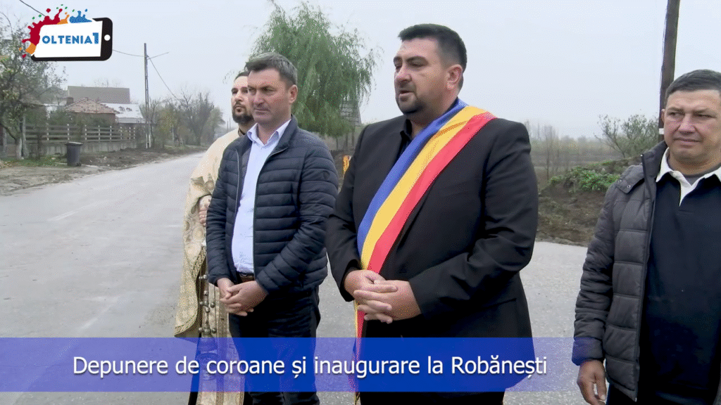 Depunere de coroane și inaugurare la Robănești