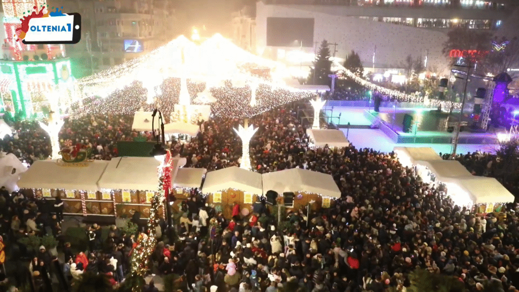 Craiova în lumini! Deschiderea Târgului de Crăciun
