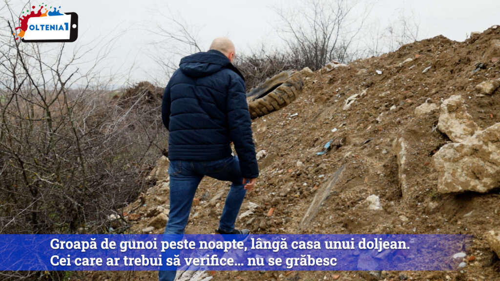 Groapă de gunoi peste noapte, lângă casa unui doljean. Cei care ar trebui să verifice… nu se grăbesc