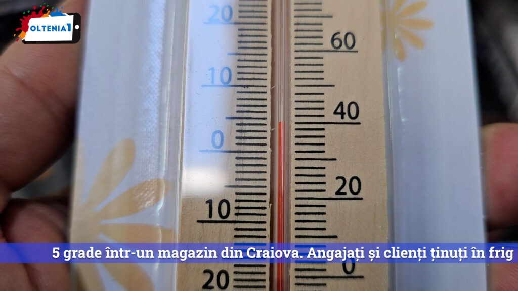 5 grade într-un magazin din Craiova. Angajați și clienți ținuți în frig