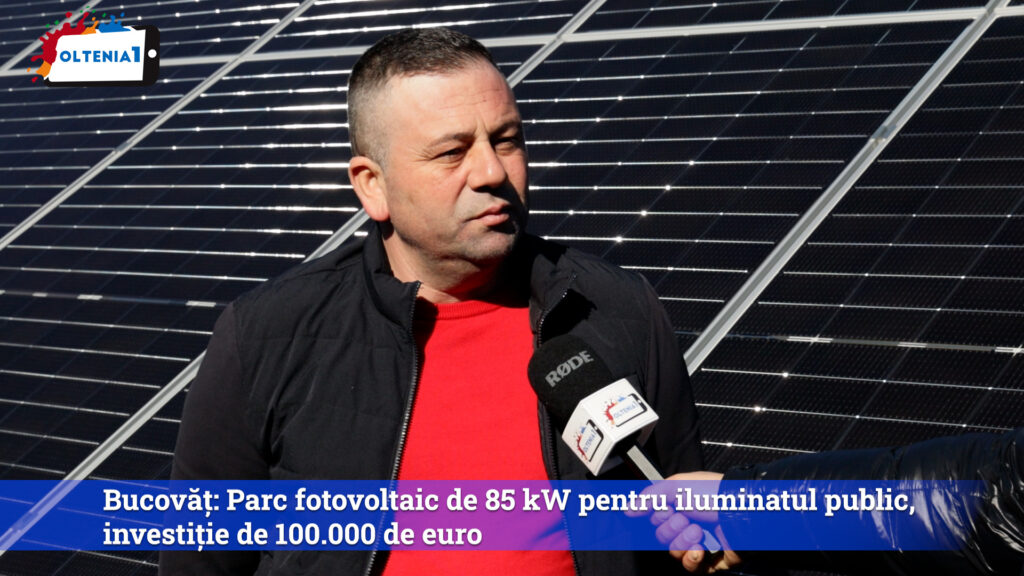 Bucovăț: Parc fotovoltaic de 85 kW pentru iluminatul public, investiție de 100.000 de euro