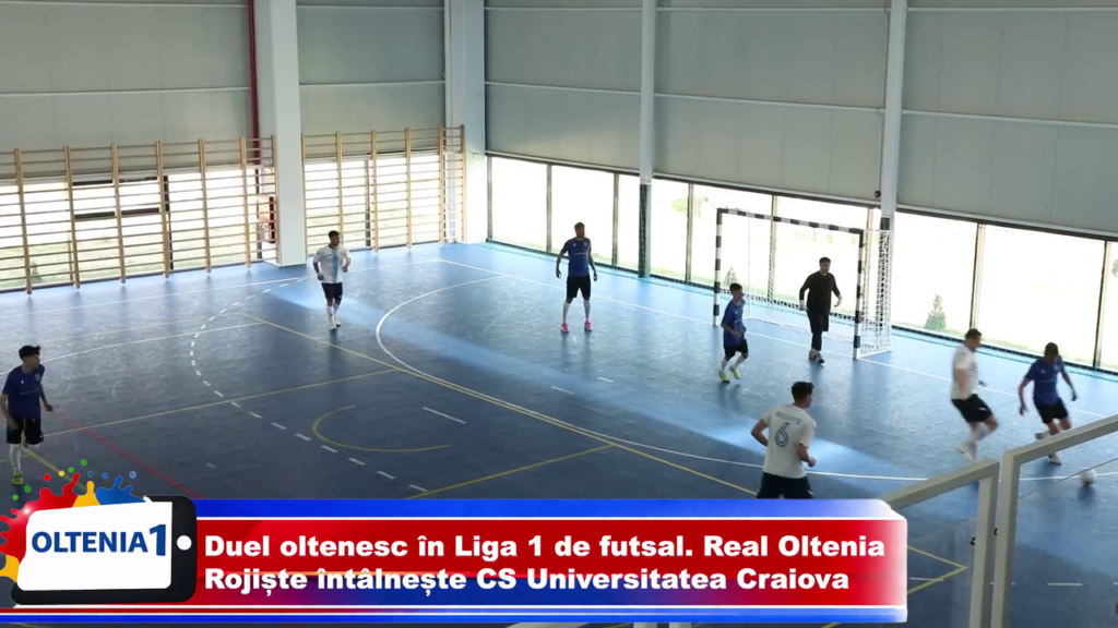 Duel oltenesc în Liga 1 de futsal. Real Oltenia Rojiște întâlnește CS Universitatea Craiova