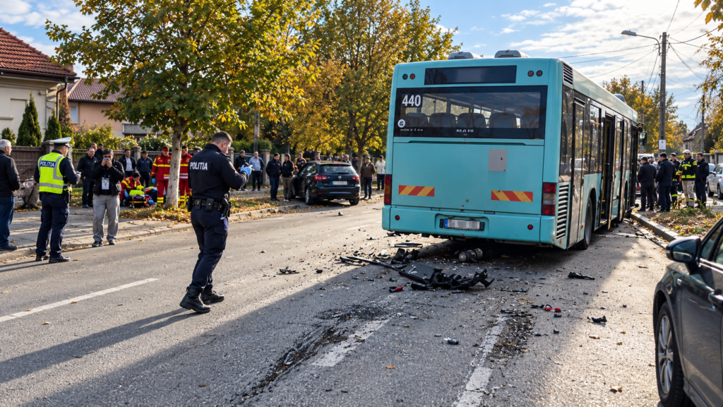 NOI IMAGINI DE LA ACCIDENTUL GRAV DE PE STRADA BRESTEI DIN CRAIOVA! ȘAPTE VICTIME